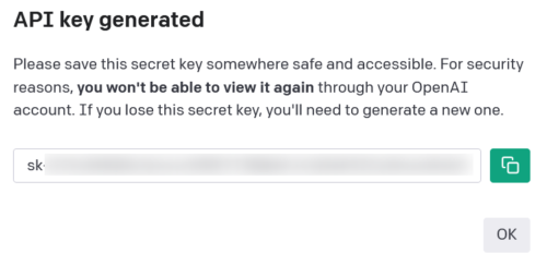 OpenAI API Key