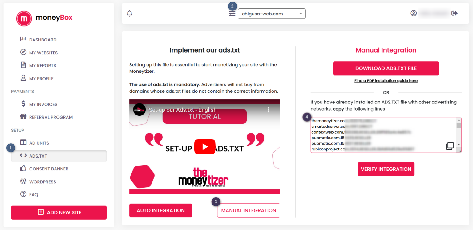 【広告収入】The Moneytizer 登録と設置方法【試してみた】 | チグサウェブ