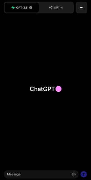ChatGPT iOS 画面